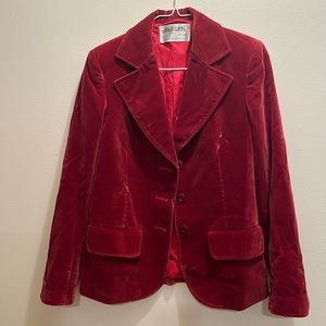 Vintage Jaegar London velvet blazer
